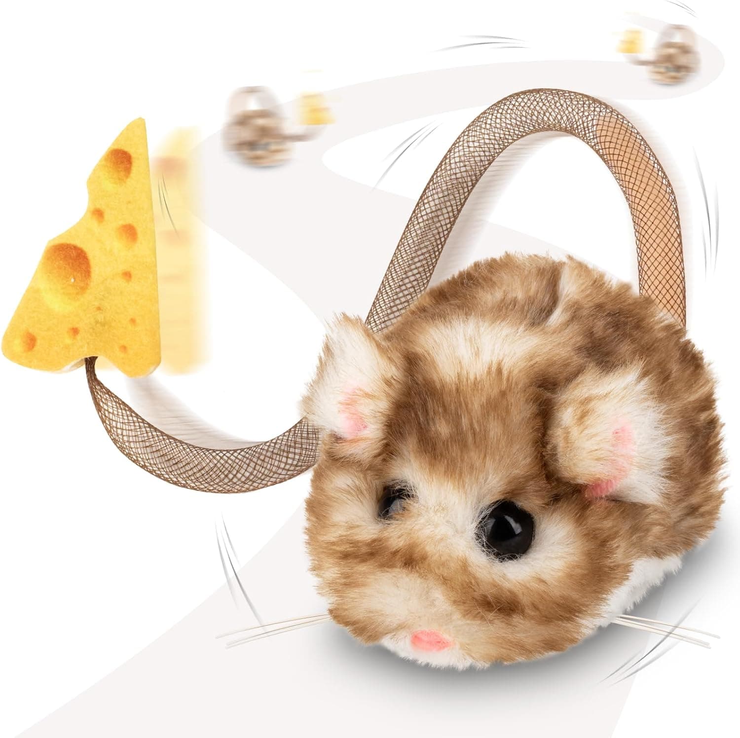 Official product photo of the Migipaws MigiMouse interactive cat toy